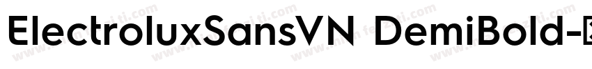 ElectroluxSansVN DemiBold字体转换